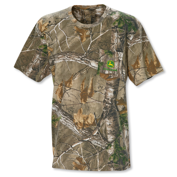John Deere Realtree Camo Mens Pocket T-Shirt - JD06183XXL