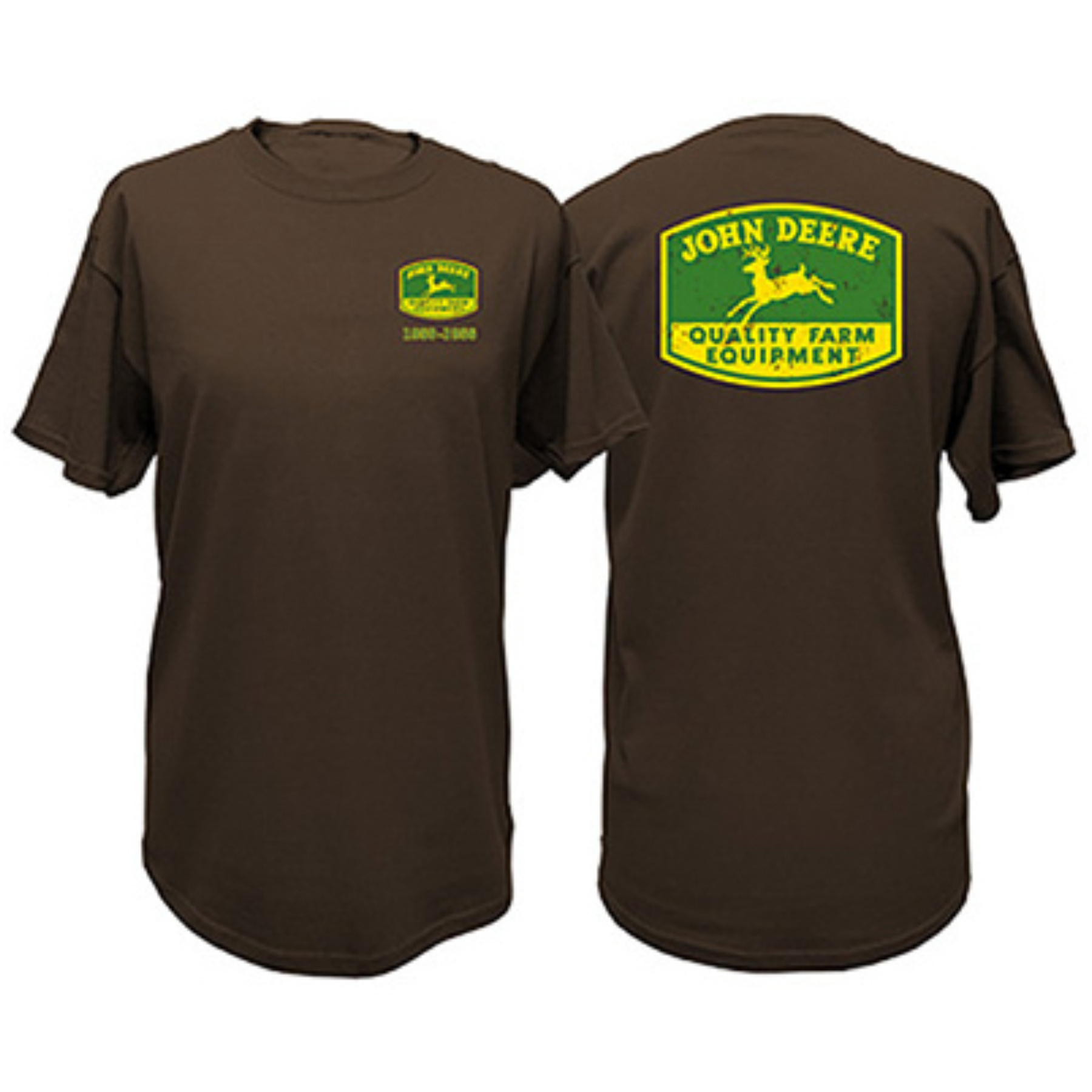 John Deere John Deere 13001044bw06 Mens Short T-Shirt Brown, Extra ...