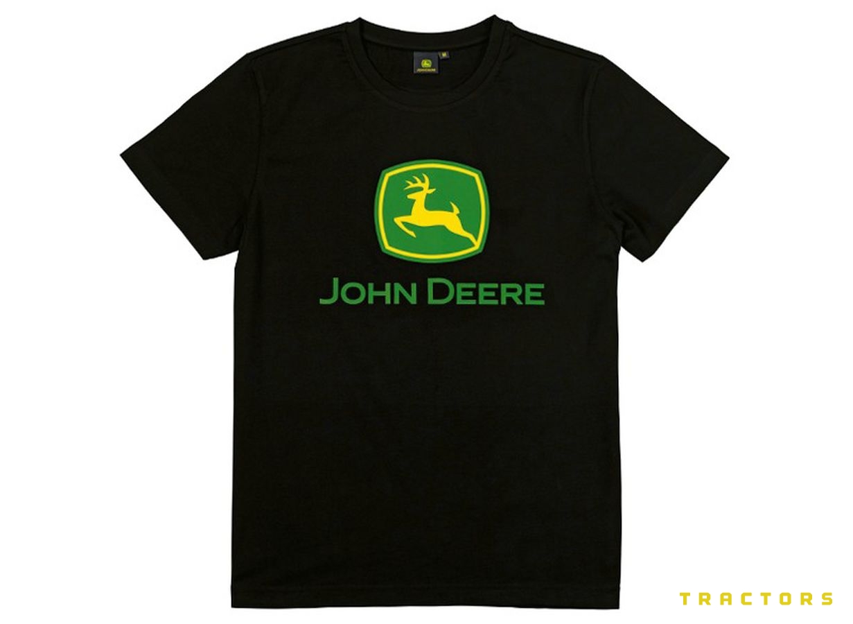 John Deere Basic T shirt Black HRN Tractors