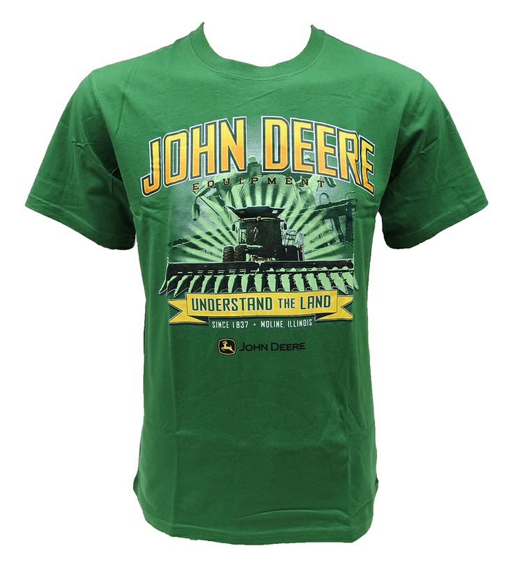 John Deere `Understand the Land` Green Jersey Tee