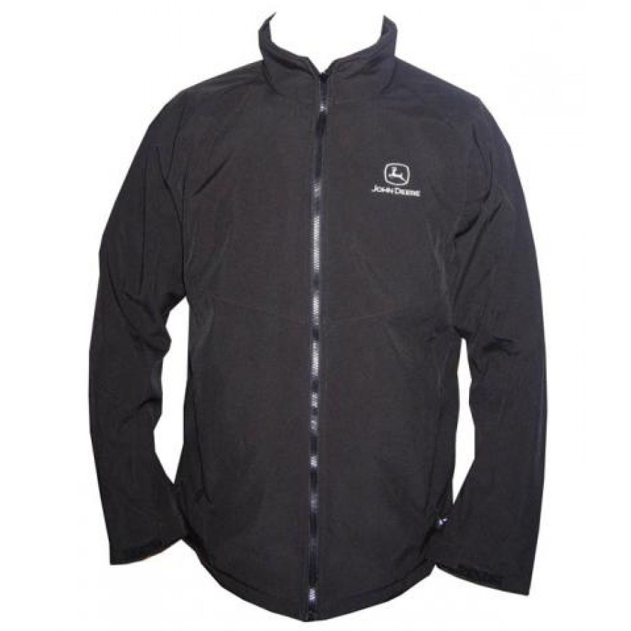 John Deere Softshell Jacket - Black | Charlies Direct