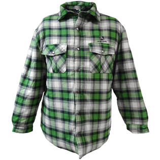 Outdoor Life Men's Sherpa-Lined Flannel Shirt Jacket - Plaid