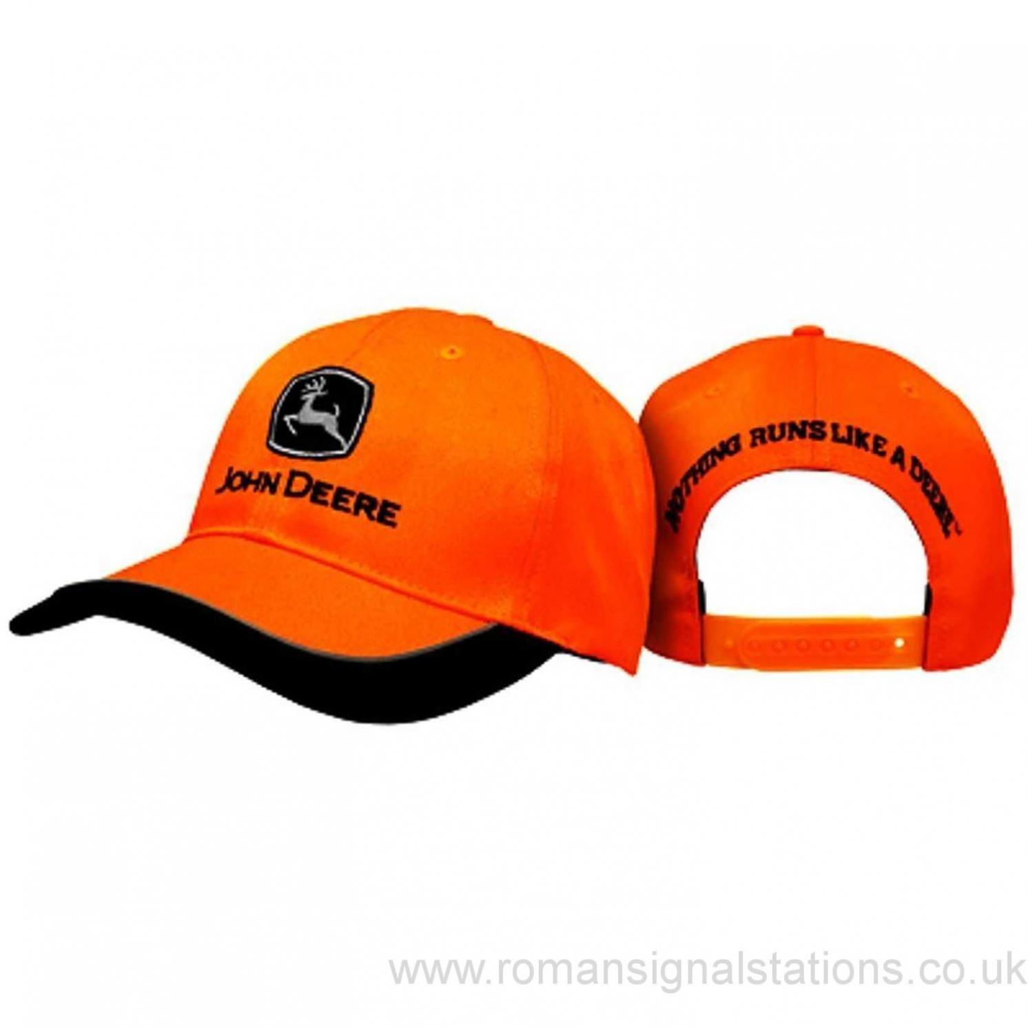 ... John Deere Men\'s Reflective Orange Logo Cap - One Size WPMP0010137