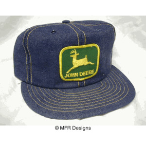 John Deere Denium Full Foam Trucker Hat Mesh Hat - Vintage Full Foam ...