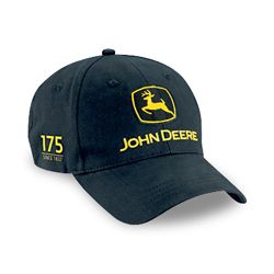 John Deere 175Th Black Brushed Twill Cap