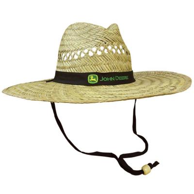 John Deere Men's One-Size Straw Garden Hat with Black Detail ...