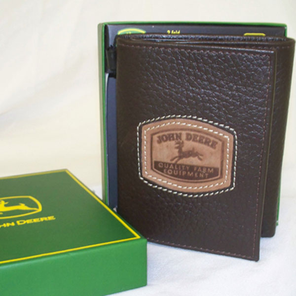 John Deere Tri-Fold Wallet with Historical Logo - 4053000