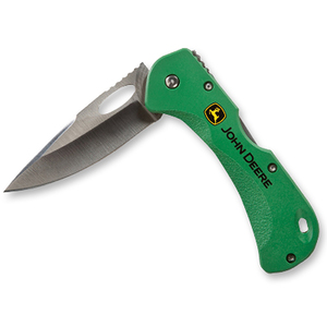 John Deere Folding Pocket Knife - Green Grip