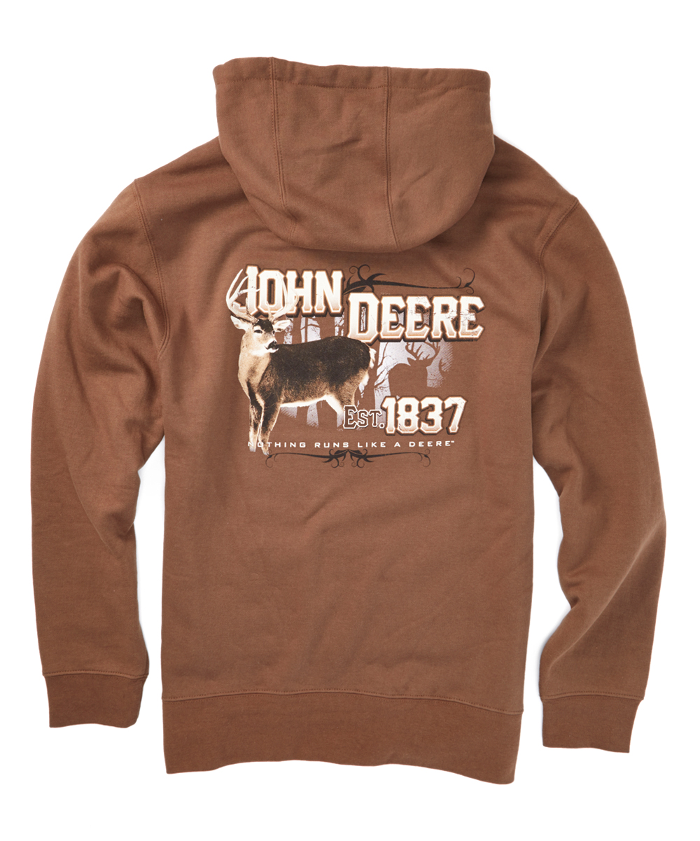 Brown John Deere Shadow Deer Hoodie | zulily