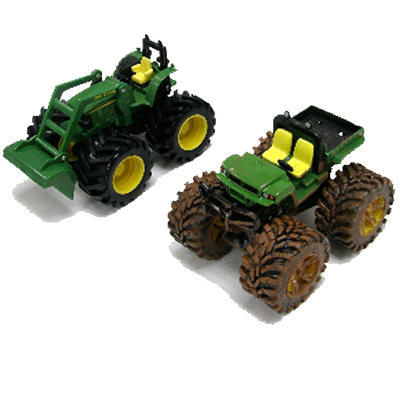 This two-vehicle pack comes with a muddy gator and tractor loader ...