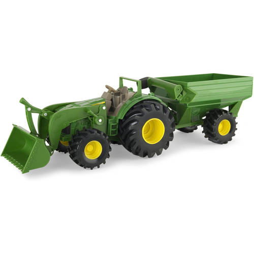 John Deere 8 Monster Treads Tractor with Wagon and Loader - Walmart ...
