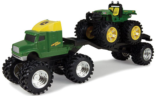 tow-along green tractor, this eight-inch John Deere Monster Tread ...