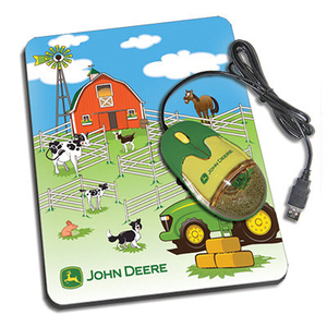 John Deere Children's Optical Mouse and Mouse Pad