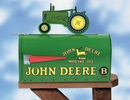 John Deere Model B - Rural Style Mailbox with Tractor Topper by John ...