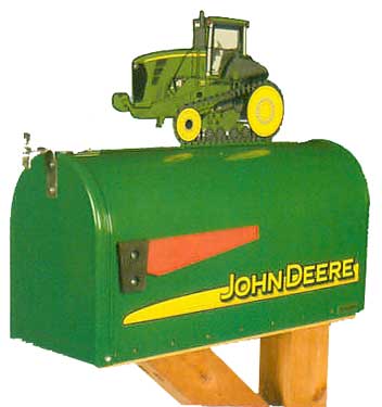 John Deere Tractor Mailbox Post Mount by Mailboxworks