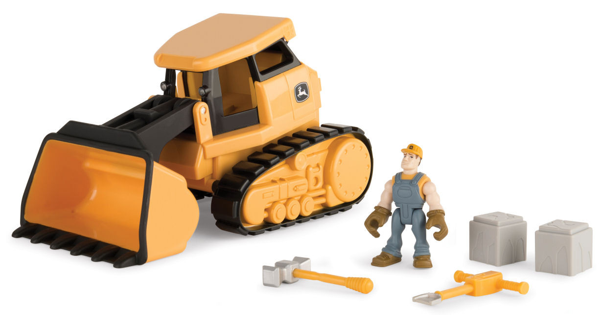 46344 John Deere Gear Force Heavy Hauling Dozer Set | Action Toys