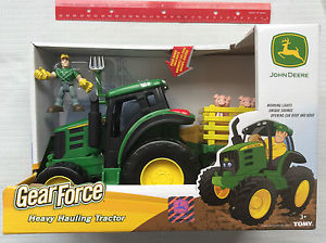 ERTL-John-Deere-Tractor-GEAR-FORCE-Heavy-Hauling-Tractor-Lights-Sounds ...