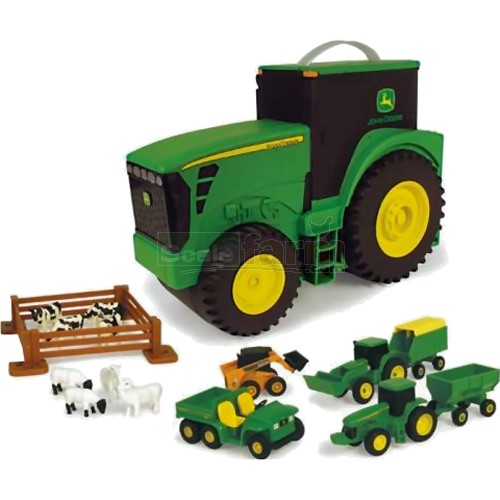 John Deere Store and Carry Case with 18 Toy Accessories (Britains ...
