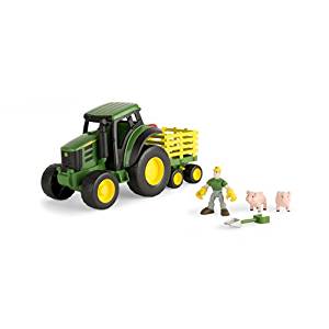 Amazon.com: Ertl John Deere Gear Force Tractor Playset: Toys & Games