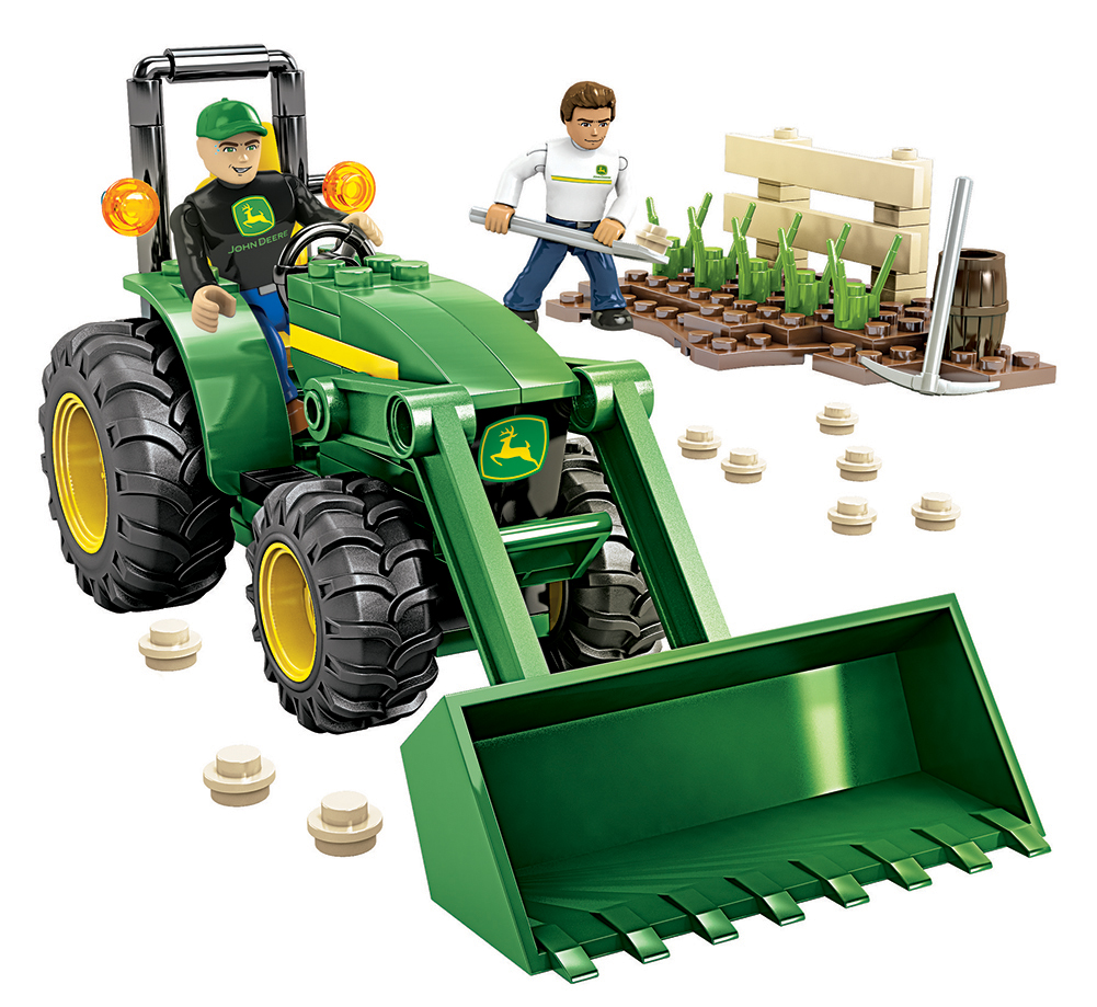 MEGA Bloks John Deere Farm Tractor 117 Piece Set