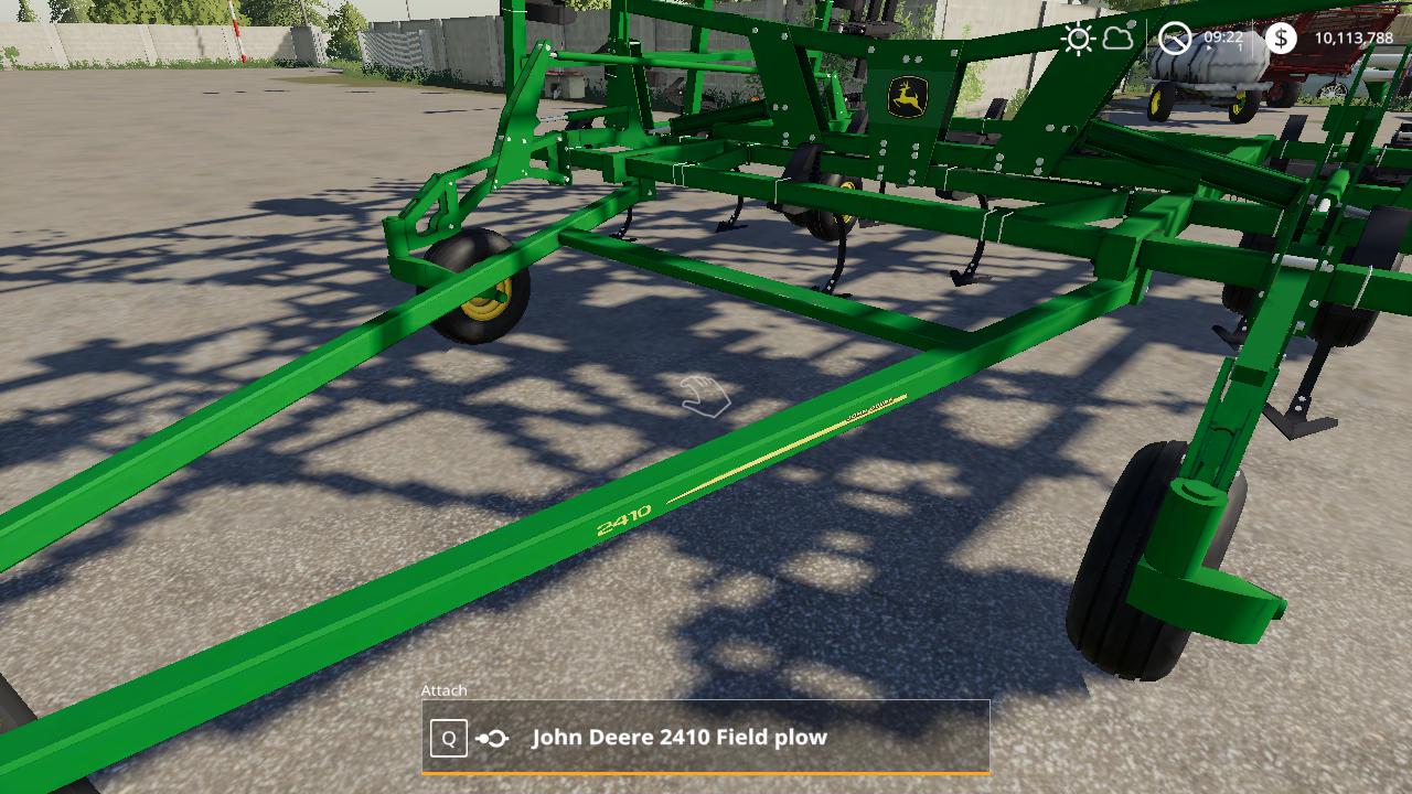 John Deere 2410 3 section plow V1.0 FS 2019 - Farming ...