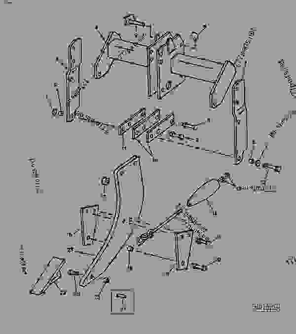 ... RIPPER John Deere 22B - RIPPER - 22B Integral Ripper Frame, Mast And