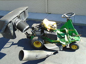 JOHN-DEERE-GX85-RIDING-LAWN-MOWER-WITH-BAGGER-SYSTEM-13HP-30-034-DECK ...
