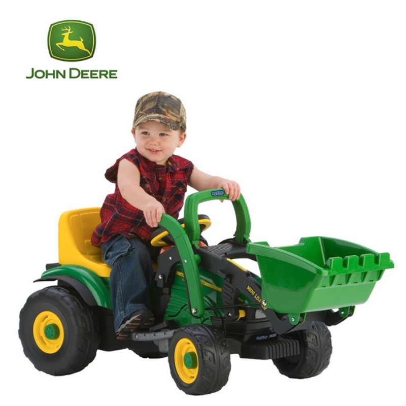 ... > John Deere Mini Power Loader 6 Volt Powered Ride On Digger Tractor