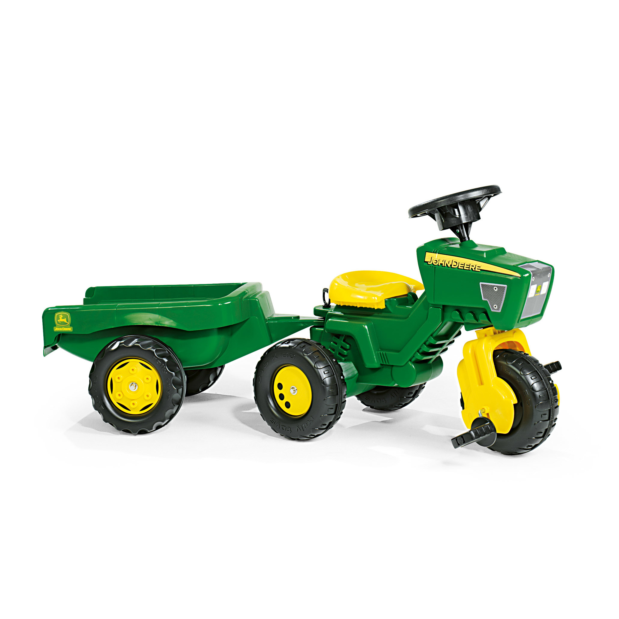 Rolly Toys John Deere 3 Wheel Pedal Tractor with Trailer & Reviews ...