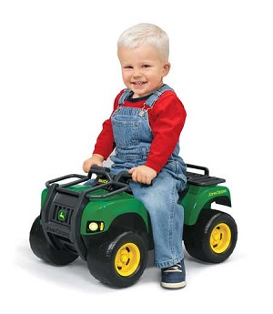 John Deere Kids Ride On Sit N Scoot Buck ATV with Lights & Sound ...