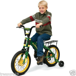 Details about John Deere Child Kids 16 Bike Bicycle With Training ...