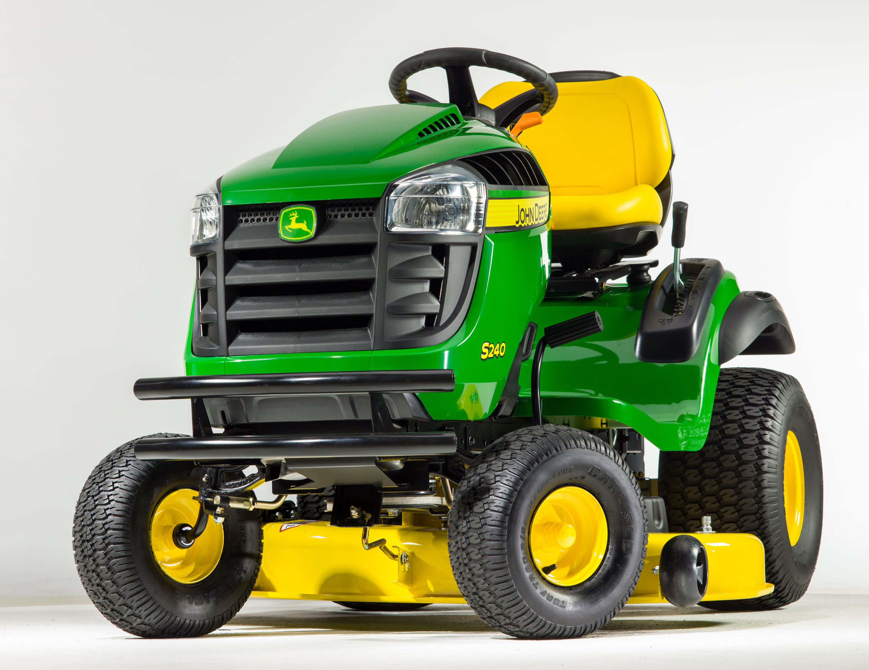 The John Deere S240 Sport lawn tractor offers premium features, priced ...