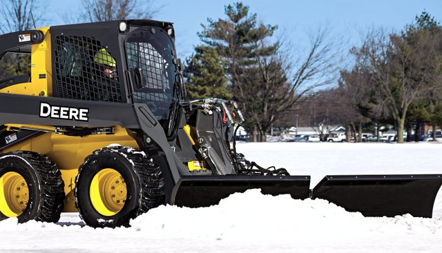 Simplify Snow Removal with John Deere Snow Utility V-Blade Attachments