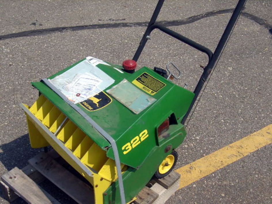 John Deere 322 Snow Blower. No other information available ...