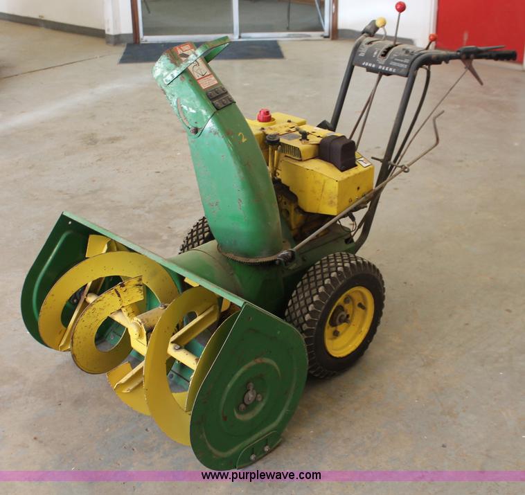 John Deere 1032 snow blower | no-reserve auction on ...