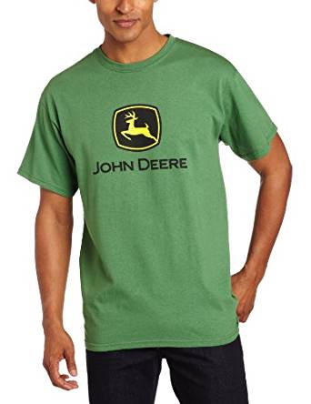 John Deere Short Sleeved Logo T-Shirt Kelly Green: Amazon.co.uk ...