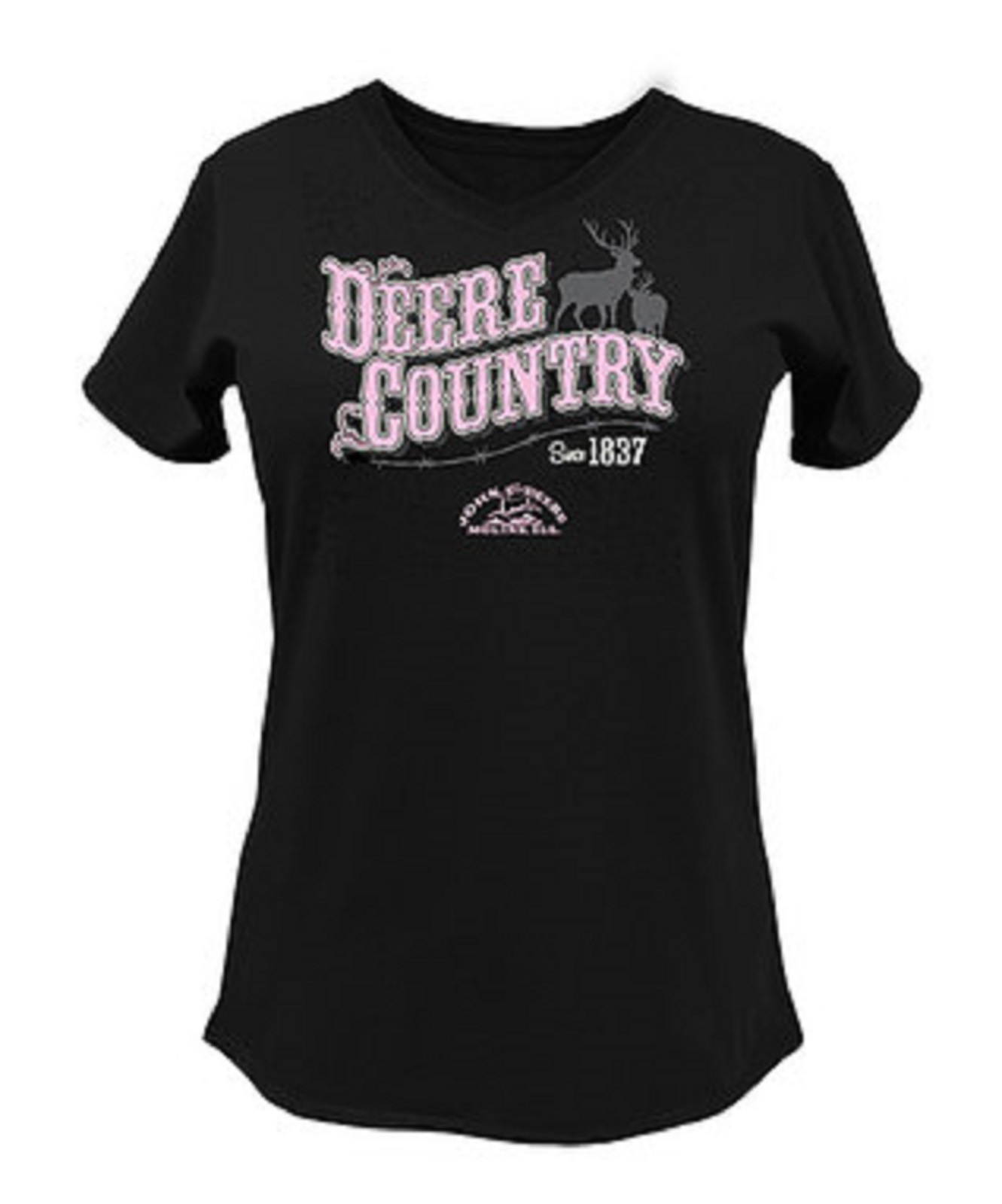 John Deere Women's Black Deere Country Short Sleeve Tee Shirt ...