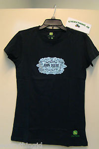 ... about Ladies John Deere Black with Silver Foil T-Shirt - 2300 5131