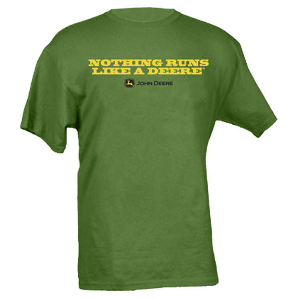 John Deere Nothing Runs Like a Deere Green T-shirt - 13001030GR