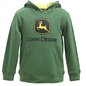 John Deere Boy's Green Logo Hooded Sweatshirt | WeGotGreen.com