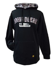 Adult John Deere Black Logo Hoodie | must have clothes | Pinterest ...