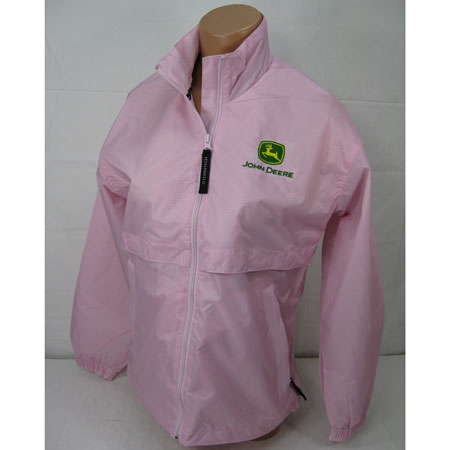 John Deere Pink Women's Squall Packable Jacket - STPSJ