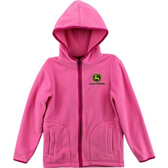 Amazon.com: John Deere Logo Toddler Pink Fleece Jacket (2T ...