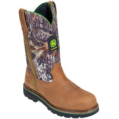... Boots > John Deere Boots: Women's JD3288 Camo Leather Wellington Boots