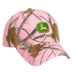 Details about John Deere Pink Realtree Camo Cap with Green and Yellow ...