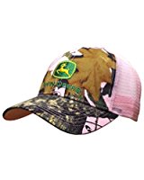 Women's John Deere Vintage Distressed Plaid Hat/Cap (Pink) - LP48325 ...