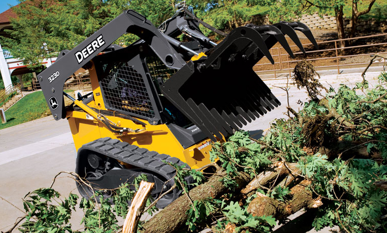 Brush-Tined Grapple | Worksite Pro Attachments | John Deere US