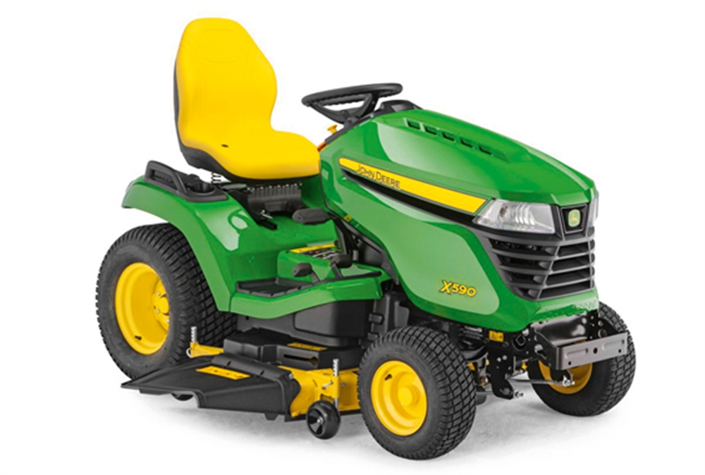 John Deere X590 Premium Powerflow collection lawn tractor