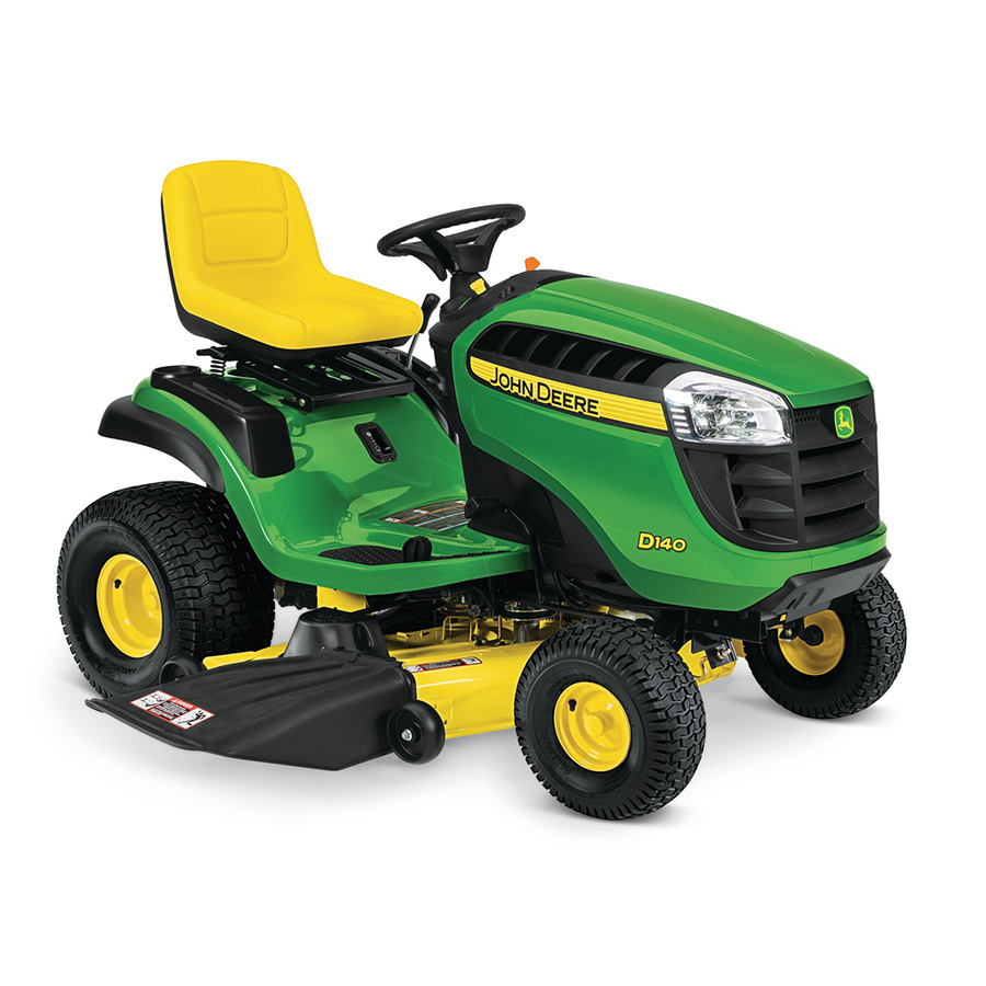 Shop John Deere D140 22-Hp V-Twin Hydrostatic 48-in Riding Lawn Mower ...