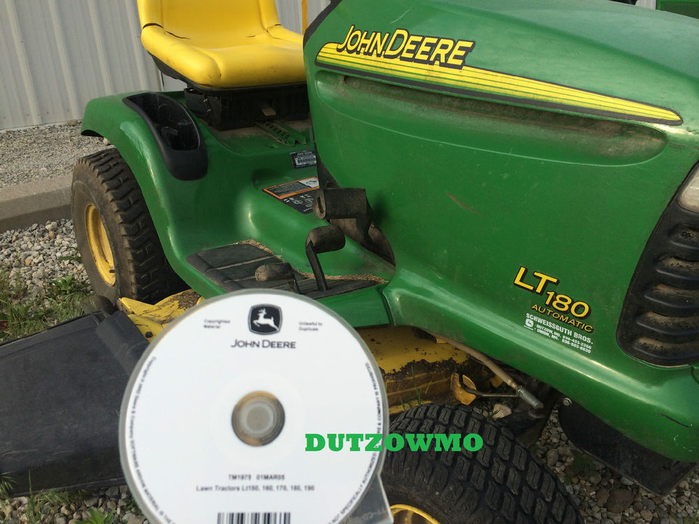 John Deere LT180, LT190 lawn tractor CD technical service ...